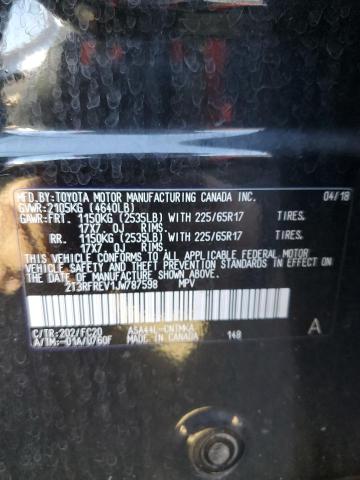 Photo 10 from auction – 2018 TOYOTA RAV4 ADVEN with VIN 2T3RFREV1JW787598