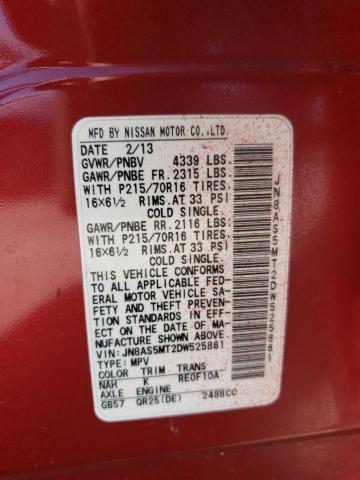 Photo 10 from auction – 2013 NISSAN ROGUE S with VIN JN8AS5MT2DW525861