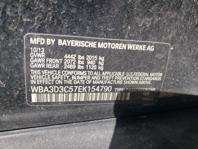Photo 10 from auction – 2014 BMW 328 D with VIN WBA3D3C57EK154790