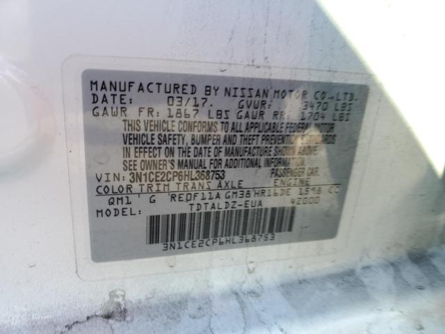 Photo 10 from auction – 2017 NISSAN VERSA NOTE with VIN 3N1CE2CP6HL368753