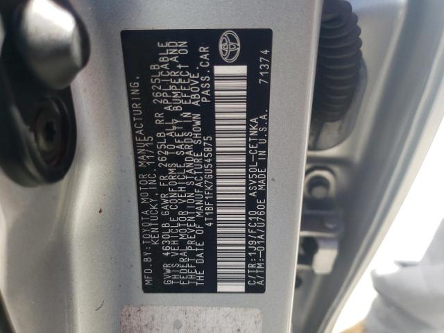 Photo 10 from auction – 2016 TOYOTA CAMRY LE with VIN 4T1BF1FK7GU545875