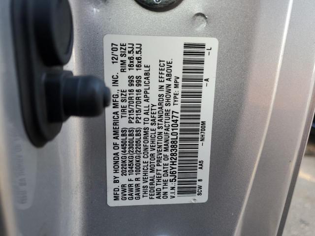 Photo 10 from auction – 2008 HONDA ELEMENT LX with VIN 5J6YH28388L010477