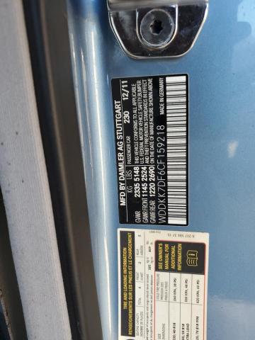 Photo 10 from auction – 2012 MERCEDES-BENZ E 550 with VIN WDDKK7DF6CF159218