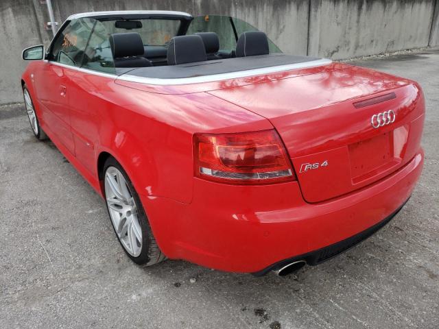 Photo 3 from auction – 2008 AUDI RS4 QUATTR with VIN WUAYU48H58K800305
