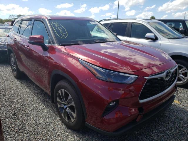 TOYOTA HIGHLANDER 2022 with VIN 5TDHZRBH4NS569163 - Photo from auction
