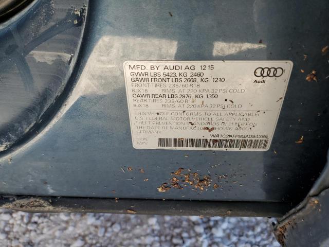 Zdjęcie 10 z aukcji – 2016 AUDI Q5 PREMIUM z VIN WA1C2AFP8GA094385