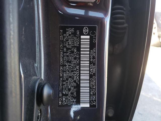 Photo 10 from auction – 2014 TOYOTA PRIUS with VIN JTDKN3DU8E1821812