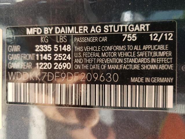 Photo 10 from auction – 2013 MERCEDES-BENZ E 550 with VIN WDDKK7DF9DF209630