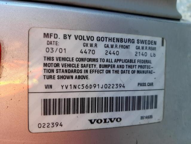 Photo 10 from auction – 2001 VOLVO C70 TURBO with VIN YV1NC56D91J022394