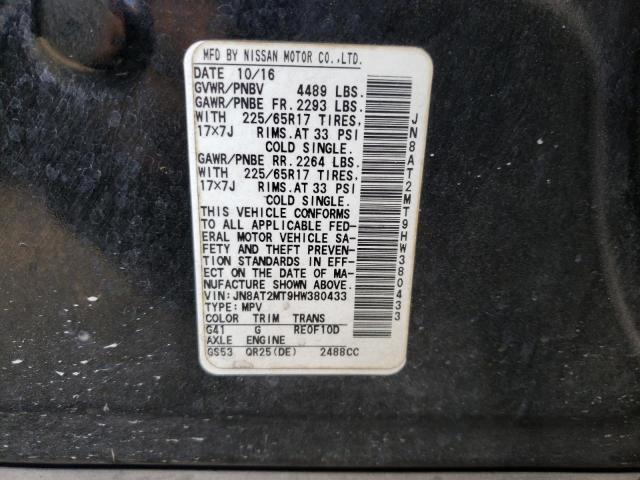 Photo 10 from auction – 2017 NISSAN ROGUE S with VIN JN8AT2MT9HW380433
