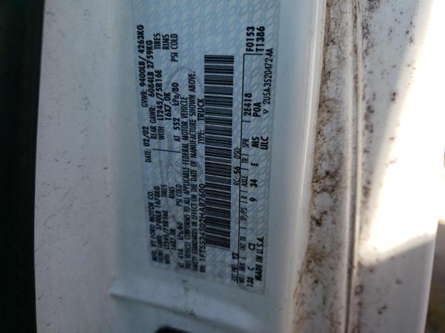 Photo 10 from auction – 2002 FORD ECONLINE with VIN 1FTSS34S02HA87600