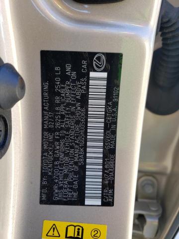 Photo 10 from auction – 2017 LEXUS ES 350 with VIN 58ABK1GG5HU056066
