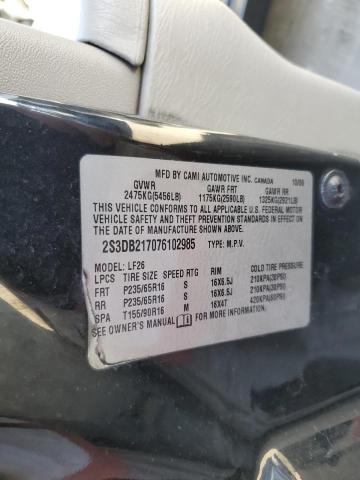 Photo 10 from auction – 2007 SUZUKI XL7 with VIN 2S3DB217076102985