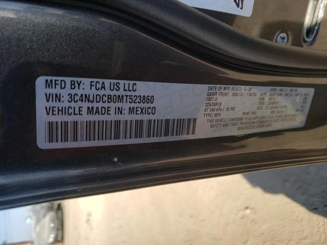 Photo 10 from auction – 2021 JEEP COMPASS LI with VIN 3C4NJDCB0MT523860