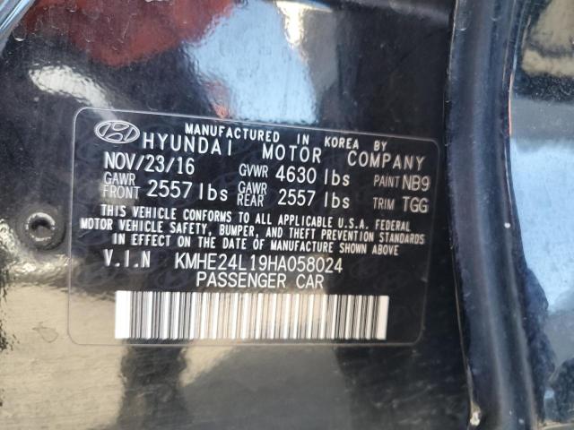 Photo 10 from auction – 2017 HYUNDAI SONATA HYB with VIN KMHE24L19HA058024