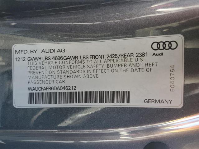 Photo 10 from auction – 2013 AUDI A5 PREMIUM with VIN WAUCFAFR6DA046212