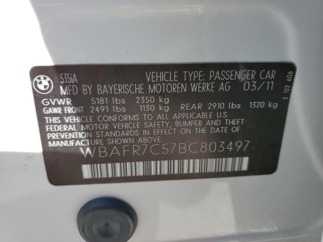 Photo 10 from auction – 2011 BMW 535 I with VIN WBAFR7C57BC803497
