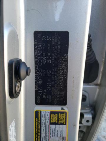 Photo 10 from auction – 2012 KIA OPTIMA LX with VIN KNAGM4A79C5281757
