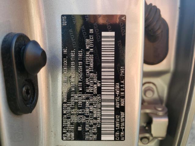Photo 10 from auction – 2015 TOYOTA VENZA LE with VIN 4T3BA3BB9FU072261