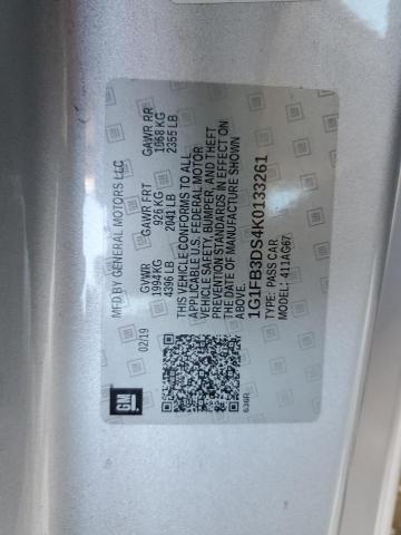 Photo 10 from auction – 2019 CHEVROLET CAMARO LS with VIN 1G1FB3DS4K0133261