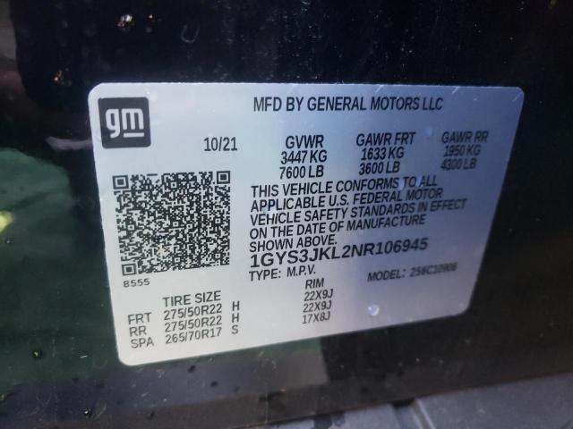 Photo 10 from auction – 2022 CADILLAC ESCALADE E with VIN 1GYS3JKL2NR106945