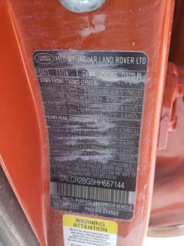 Photo 10 from auction – 2017 LAND ROVER DISCOVERY with VIN SALCR2BG5HH667144