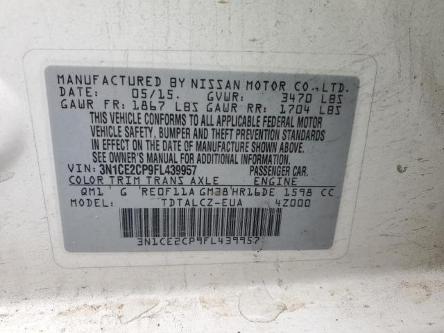 Photo 10 from auction – 2015 NISSAN VERSA NOTE with VIN 3N1CE2CP9FL439957