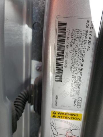 Photo 10 from auction – 2009 AUDI A4 2.0T CA with VIN WAUAF48H09K010045