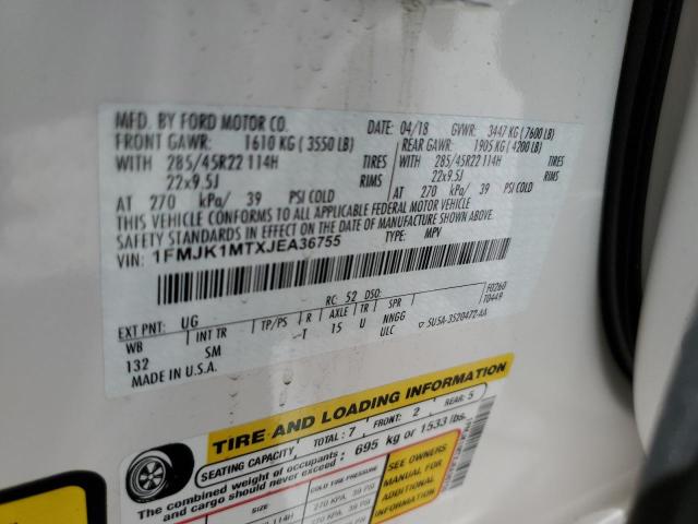 Photo 10 from auction – 2018 FORD EXPEDITION with VIN 1FMJK1MTXJEA36755
