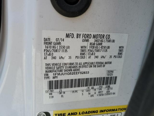 Photo 10 from auction – 2014 FORD EXPEDITION with VIN 1FMJU1G52EEF52833