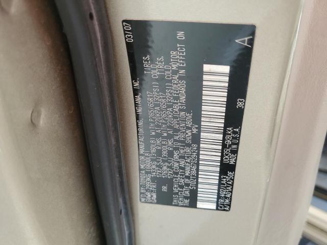 Photo 10 from auction – 2007 TOYOTA SEQUOIA LI with VIN 5TDZT38A67S294248