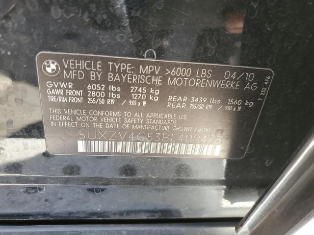 Photo 10 from auction – 2011 BMW X5 XDRIVE3 with VIN 5UXZV4C53BL400478