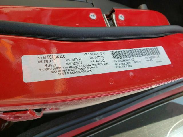 Photo 10 from auction – 2016 DODGE CHARGER SX with VIN 2C3CDXHG4GH272427