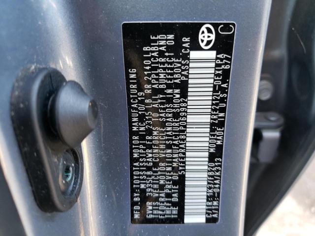 Photo 10 from auction – 2020 TOYOTA COROLLA LE with VIN 5YFEPRAE8LP069982
