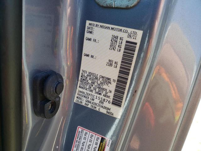 Photo 10 from auction – 2012 NISSAN ALTIMA S with VIN 1N4AL2EP7CC155876