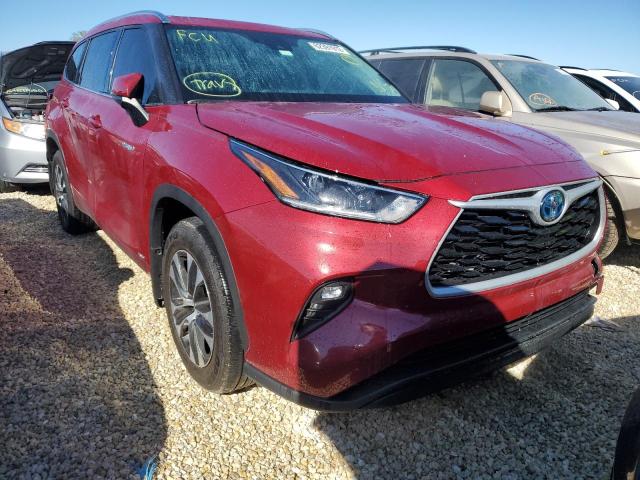 TOYOTA HIGHLANDER 2021 with VIN 5TDGBRCH4MS048604 - Photo from auction