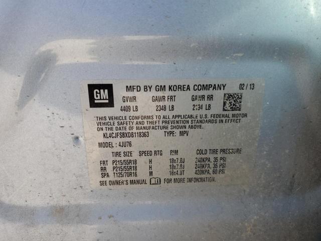 Photo 10 from auction – 2013 BUICK ENCORE CON with VIN KL4CJFSBXDB118363