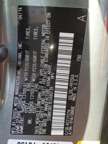 Photo 10 from auction – 2014 TOYOTA SIENNA LE with VIN 5TDKK3DC1ES480739
