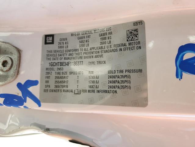 Photo 10 from auction – 2015 CHEVROLET COLORADO L with VIN 1GCHTBE34F1186377