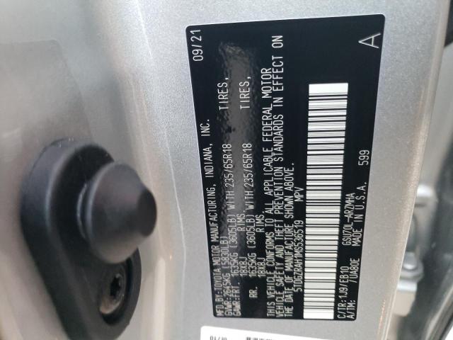Photo 10 from auction – 2021 TOYOTA HIGHLANDER with VIN 5TDGZRAH1MS536519