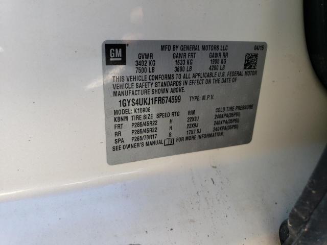 Photo 10 from auction – 2015 CADILLAC ESCALADE E with VIN 1GYS4UKJ1FR674599