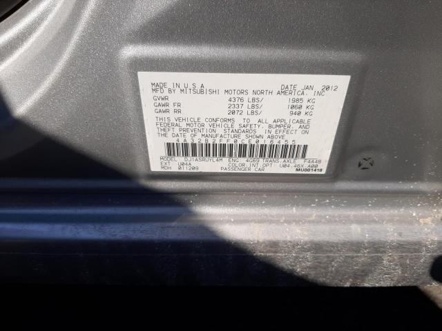 Photo 10 from auction – 2012 MITSUBISHI GALANT FE with VIN 4A32B2FF0CE016455