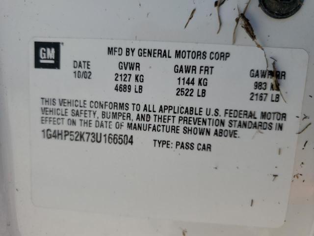 Photo 10 from auction – 2003 BUICK LESABRE CU with VIN 1G4HP52K73U166504