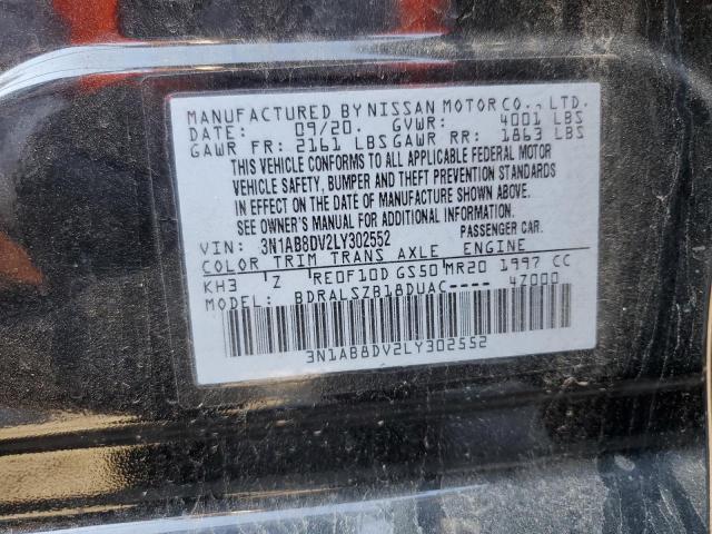 Photo 10 from auction – 2020 NISSAN SENTRA SR with VIN 3N1AB8DV2LY302552