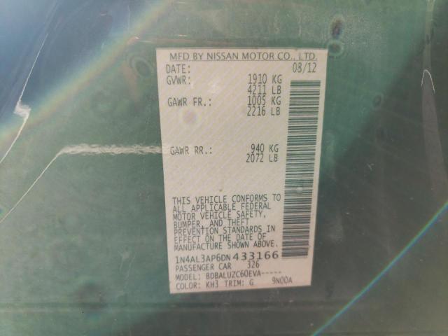 Photo 10 from auction – 2013 NISSAN ALTIMA 2.5 with VIN 1N4AL3AP6DN433166