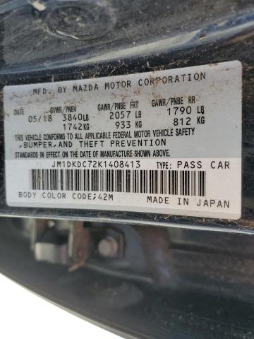 Photo 10 from auction – 2019 MAZDA CX-3 TOURI with VIN JM1DKDC72K1408413