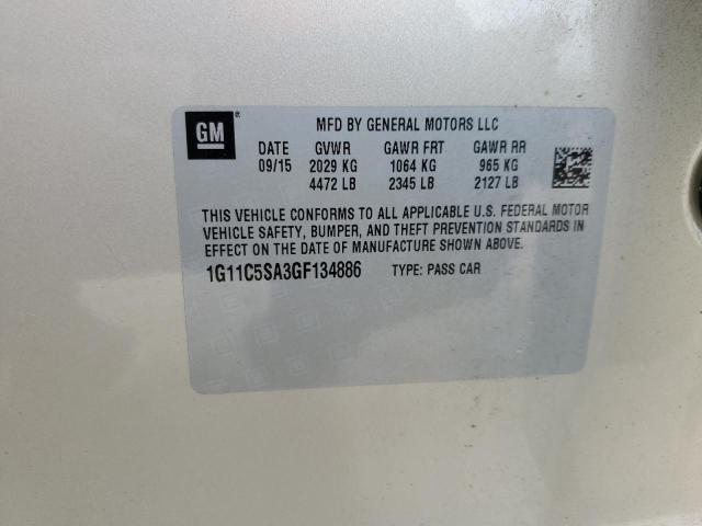 Photo 10 from auction – 2016 CHEVROLET MALIBU LIM with VIN 1G11C5SA3GF134886