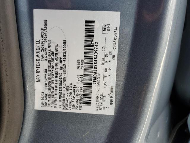 Photo 10 from auction – 2004 FORD FREESTAR L with VIN 2FMDA58284BA09742
