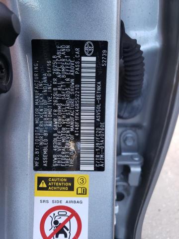 Photo 10 from auction – 2016 TOYOTA CAMRY LE with VIN 4T4BF1FK4GR552210