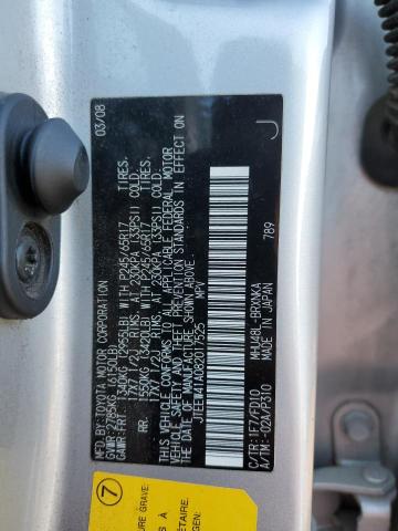 Photo 10 from auction – 2008 TOYOTA HIGHLANDER with VIN JTEEW41A082017525